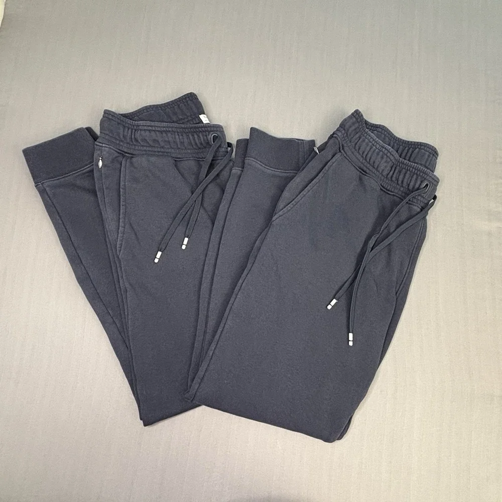 Tommy John Mens Medium French Terry Sweatpants Bundle Lot of 2 Lounge Joggers